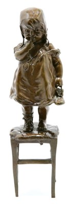 Lot 4533 - Bronze Figure of a Girl After a model by Juan...