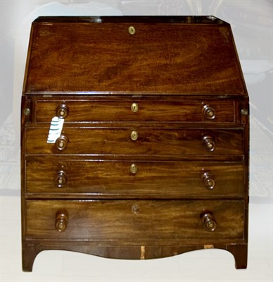 Lot 566 - George III Style Mahogany Slant Front Desk...