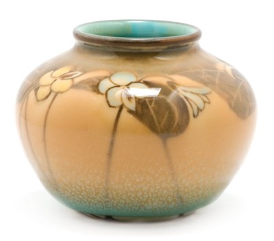 Lot 4350 - Rookwood Pottery Bud Vase Of squat globular...