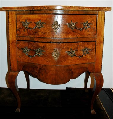 Lot 149 - Continental Mahogany Banded Walnut Commodino...