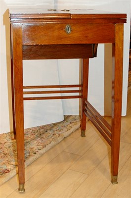 Lot 662 - George III Style Mahogany Fold Over Desk...