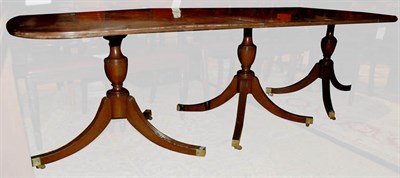 Lot 169 - George III Style Mahogany Triple-Pedestal...