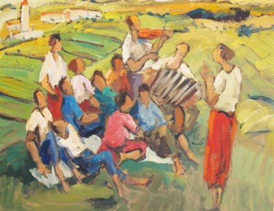 Lot 3085 - (i) 20th Century School Untitled [Figures in...