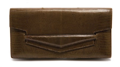 Lot 297 - Hermes Lizard Envelope Clutch
