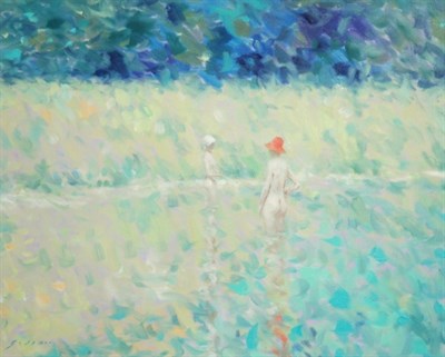 Lot 4083 - Andre Gisson American, 1921-2003 Bathers in a...