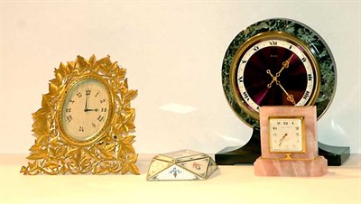 Lot 688 - Group of Six Desk Clocks