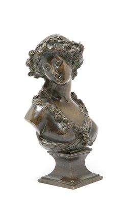 Lot 4444 - French Bronze Bust of a Maenad After a model...