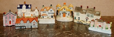 Lot 535 - Group of Seven Staffordshire Glazed Pottery...