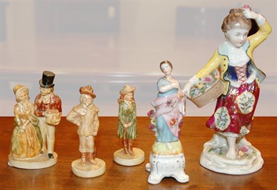 Lot 419 - Group of Five Porcelain Figures Including a...