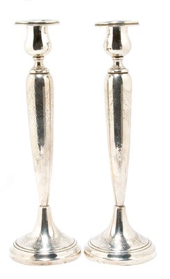 Lot 4318 - Pair of Edwardian Style Sterling Silver...