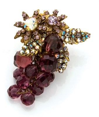 Lot 241 - Miriam Haskell Bunch of Grapes Pin