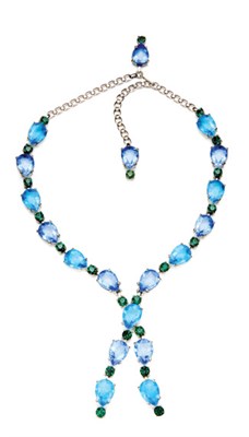 Lot 232 - Teardrop Rhinestone Necklace America, circa...