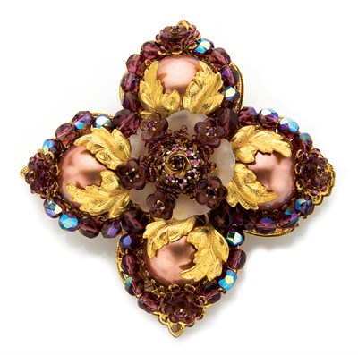 Lot 255 - Stanley Hagler Pin American, 1980s Gilt-metal...