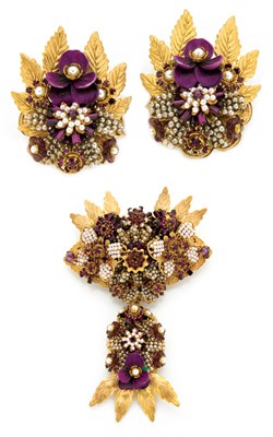 Lot 228 - DeMario Demi-Parure American The dangling...