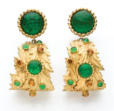 Lot 275 - Dominique Aurientis Dangling Earrings
