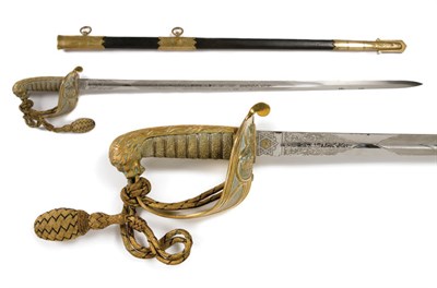 Lot 2263 - Non Regulation Naval Officer's Sword English...