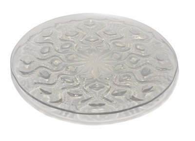 Lot 4419 - Lalique Molded Opalescent Glass Plate Of...