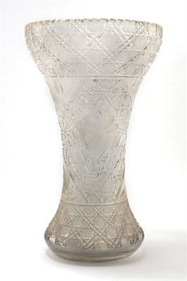 Lot 4436 - Cut Glass Vase First quarter of the 20th...