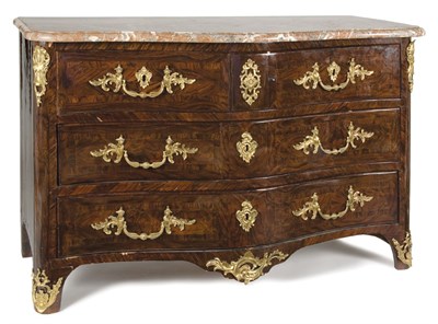Lot 160 - Regence Gilt-Bronze Mounted Kingwood Commode...