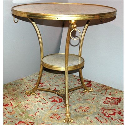 Lot 381 - Continental Neoclassical Style Gilt-Bronze...