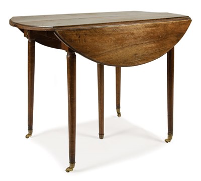 Lot 223 - Late Louis XVI Walnut Extension Dining Table...