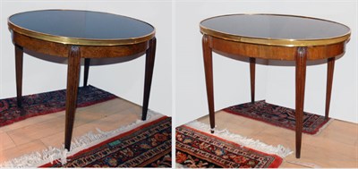 Lot 1398 - Pair of Art Deco Gilt-Metal Mounted Walnut...