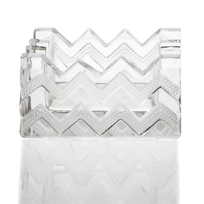 Lot 1546 - Lalique Molded Glass Soudan Ashtray Modern Of...