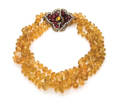 Lot 265 - Iradj Moini Triple Strand Necklace American,...