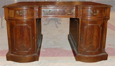 Lot 626 - George III Style Leather Top Mahogany...