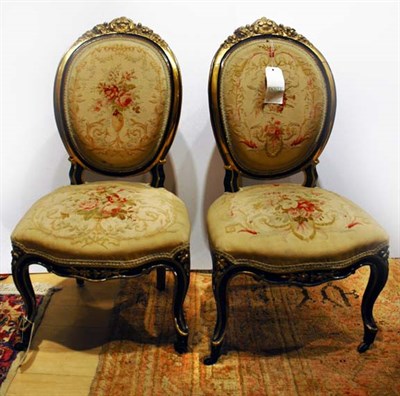 Lot 4588 - Pair of Napoleon III Parcel Gilt and Painted...