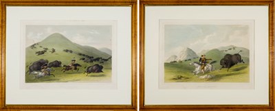 Lot 2085 - After George Catlin BUFFALO HUNT, CHASE;...