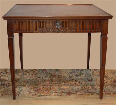 Lot 518 - Continental Fruitwood Single-Drawer Side Table...