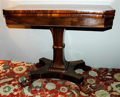 Lot 370 - William IV Rosewood Games Table Circa 1835 The...