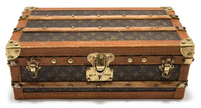 Lot 413 - Louis Vuitton Miniature Steamer Trunk Height 4...