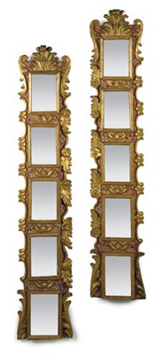 Lot 85 - Pair of Italian Baroque Painted and Parcel...