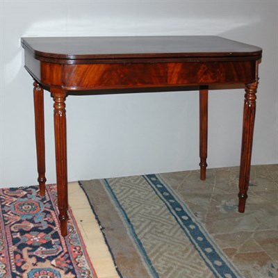 Lot 359 - Regency Mahogany Fold-Over Games Table 19th...