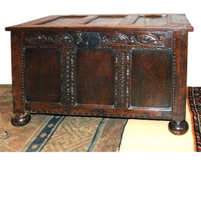 Lot 70 - Charles II Oak Coffer Late 17th century The...