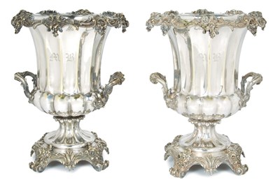 Lot 1209 - Pair of Christofle Silver Plated Wine Coolers...