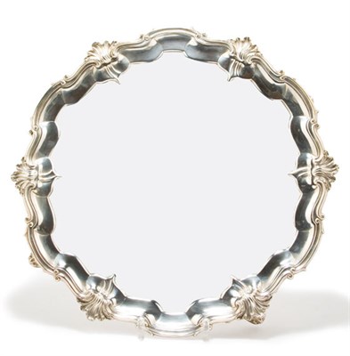 Lot 4308A - Edward VII Silver Salver Walter Barnard, John...