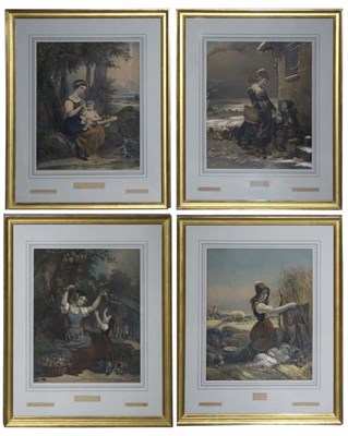 Lot 109 - Artist Unknown LE PRINTEMPS; L'ETE; L'AUTOMNE;...