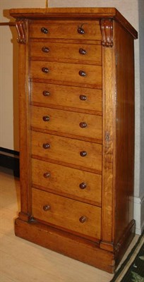 Lot 407 - Victorian Fruitwood Wellington Chest Height 45...