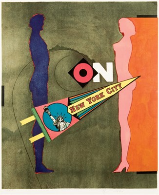 Lot 1010 - Richard Lindner ON--NEW YORK CITY Color...