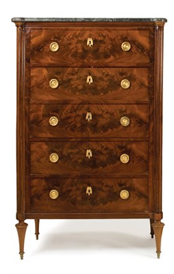 Lot 365 - Directoire Mahogany Chiffonier Early 19th...