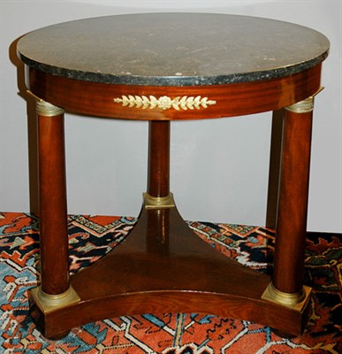 Lot 301 - Empire Gilt-Bronze Mounted Mahogany Gueridon...