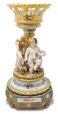 Lot 1460 - Volkstedt Gilt-Metal Mounted Porcelain...
