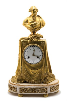 Lot 384 - Restoration Gilt-Bronze and Marble Mantel...