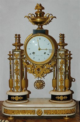 Lot 191 - Louis XVI Gilt-Bronze Mounted Marble Mantel...