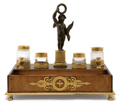 Lot 272 - Charles X Gilt and Patinated-Bronze Mounted...