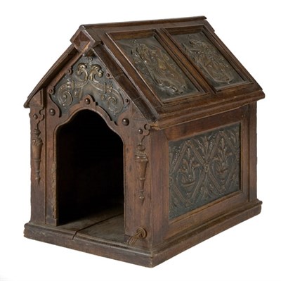 Lot 12 - Renaissance Revival Carved Oak Dog House With...