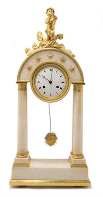 Lot 348 - Empire Gilt-Bronze Mounted Mantel Clock First...